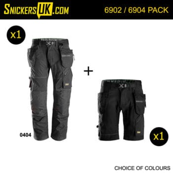 Snickers FlexiWork Holster Pocket Trousers & Shorts Pack