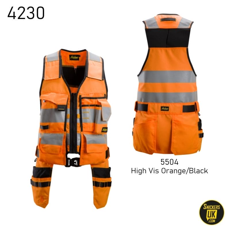 Snickers 4230 AllRoundWork High Vis Tool Vest | Snickers Tool Vests
