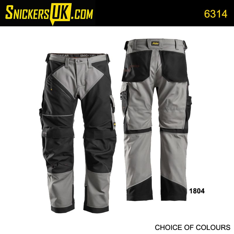 Snickers - RuffWork, Work Trousers + - Brown\\Black – Topline Group