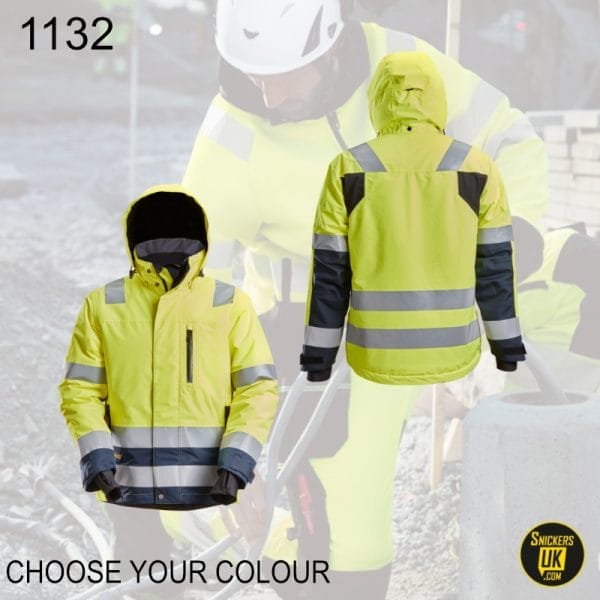 Snickers 1132 AllRoundWork, High-Vis Waterproof 37.5® Insulated Jacket