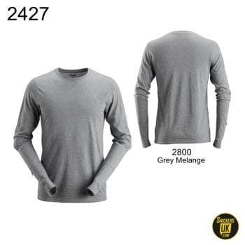 Snickers 2427 AllRoundWork Wool Long Sleeve T Shirt