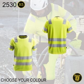 Snickers 2530 AllRoundWork High Vis T Shirt Pack