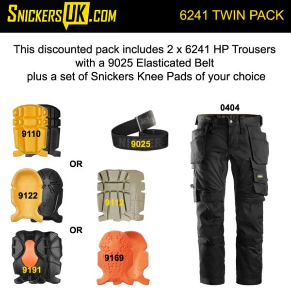 Snickers 6241 AllRoundWork Stretch Holster Pocket Trousers Pack