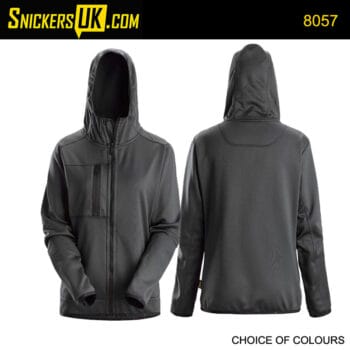 Snickers 2895 Logo Full-Zip Hoodie Grey Melange M *One Size Only