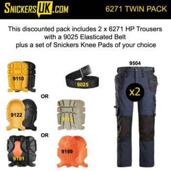 Snickers 6940 FlexiWork Soft Stretch Holster Pocket Trousers