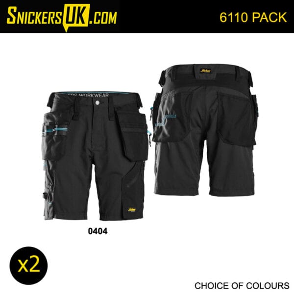 Snickers 6110 LiteWork 37.5 Holster Pocket Shorts Pack