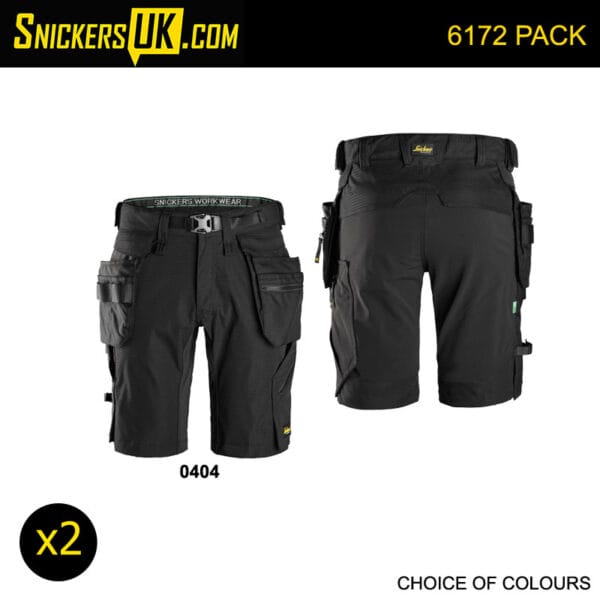 Snickers 6172 FlexiWork Detachable Holster Pockets Shorts Pack