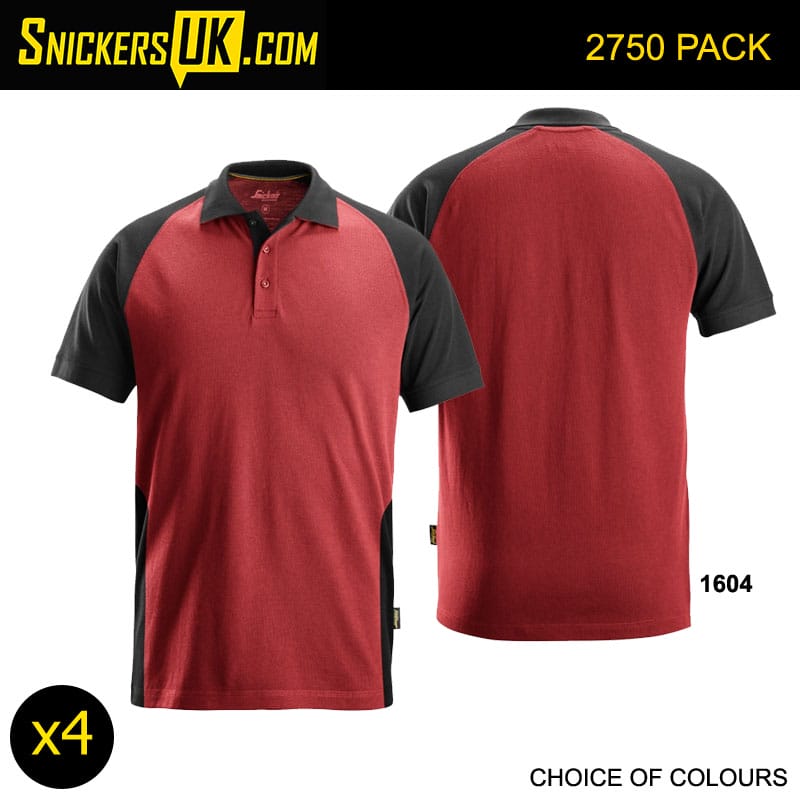 Snickers 2750 Two-Coloured Polo Shirt Pack | SnickersUK