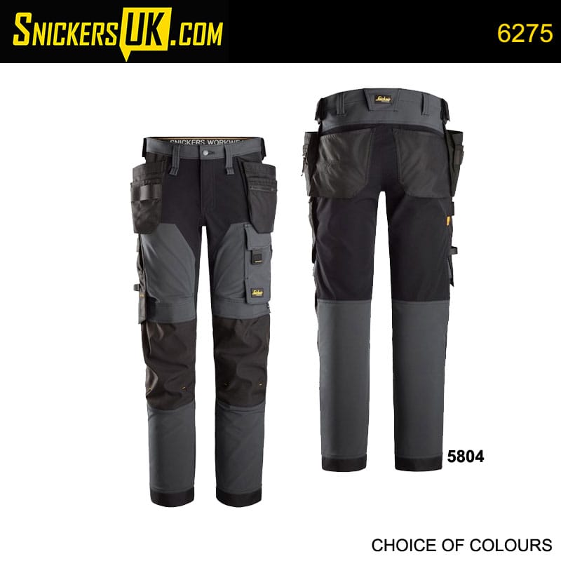 Snickers AllroundWork Stretch Loose Fit Work Pants Holster Pockets U6251