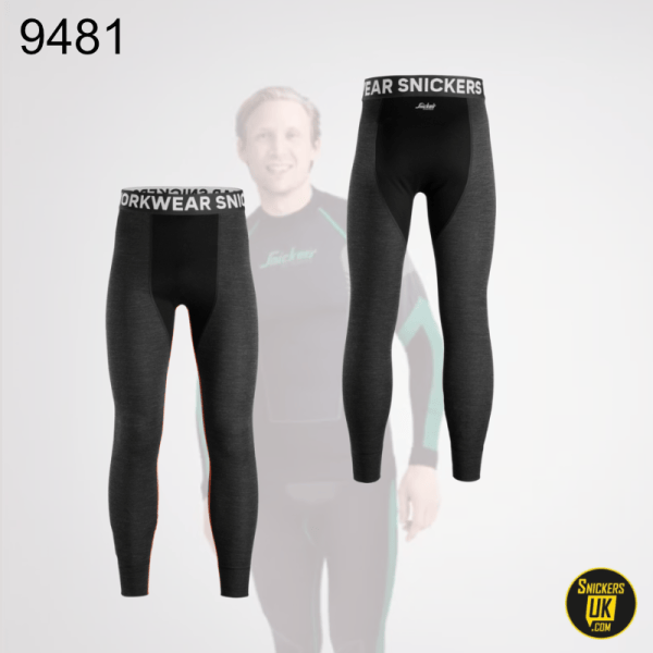 Snickers 9481 Merino Base Layer Stay Warm Bottoms